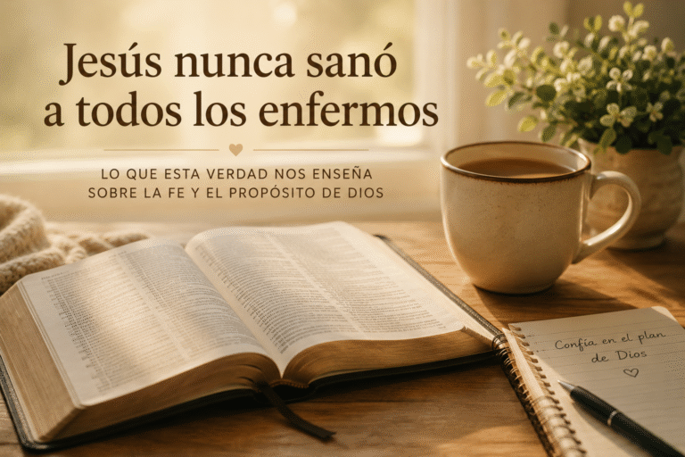 Jesús nunca sanó a todos los enfermos